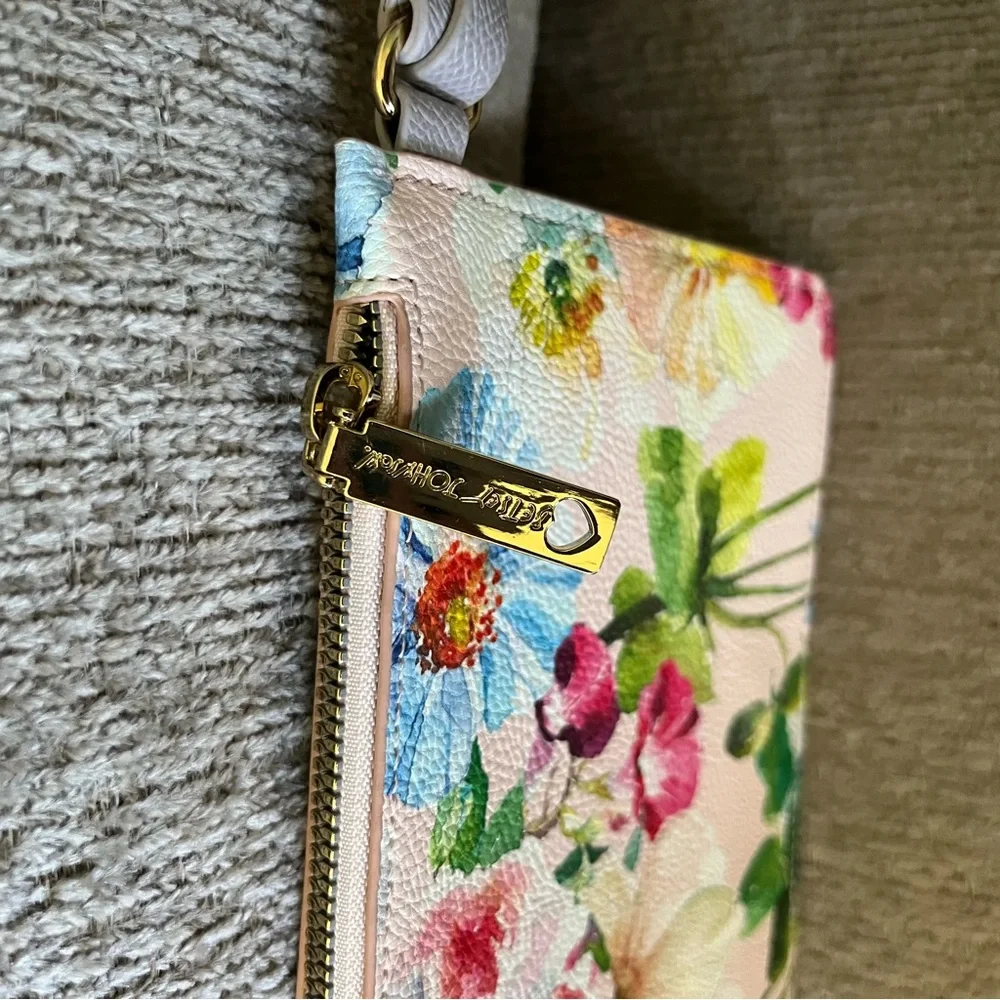 Betsey Johnson Floral Print Wristlet Clutch